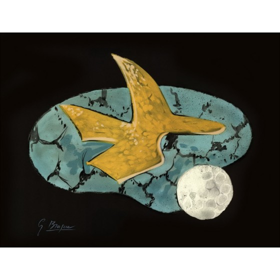 Georges Braque - Litografía "Memnon" 45x58cm - 1988