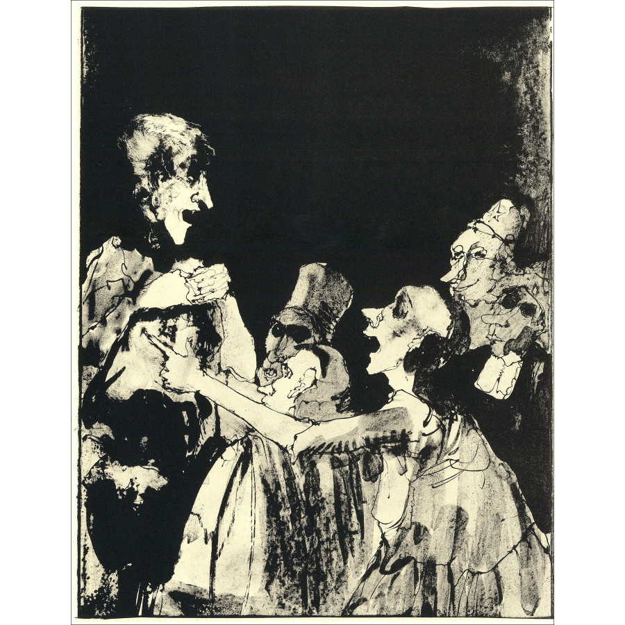 Jean Jansem - Könige und Legende - 6, Lithographie Mourlot 1962