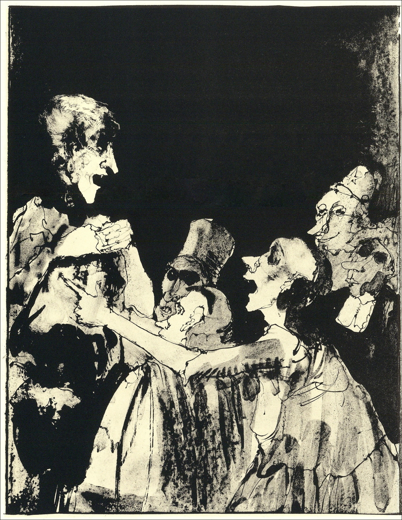 Jean Jansem - Könige und Legende - 6, Lithographie Mourlot 1962