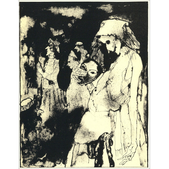 Jean Jansem - Könige und Legende - 7, Lithographie Mourlot 1962
