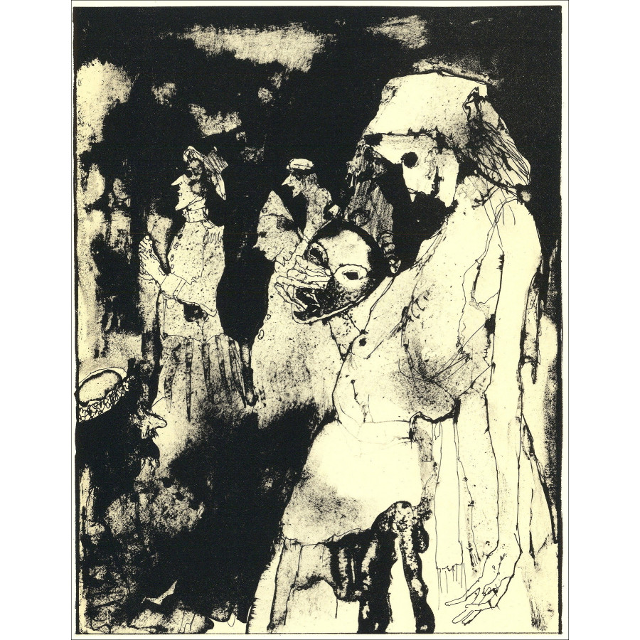 Jean Jansem – Rois et légende - 7, lithographie Mourlot 1962