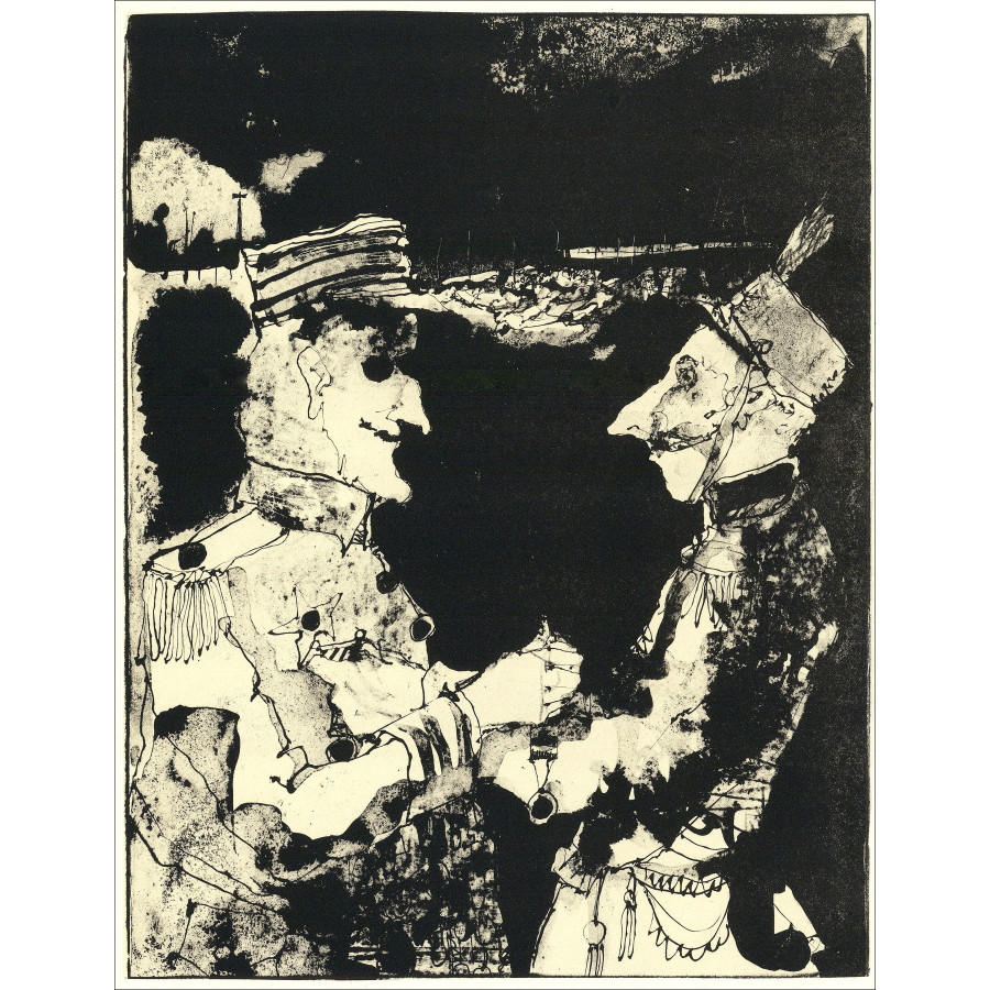 Jean Jansem - Kings and Legend - 8, Lithography Mourlot 1962