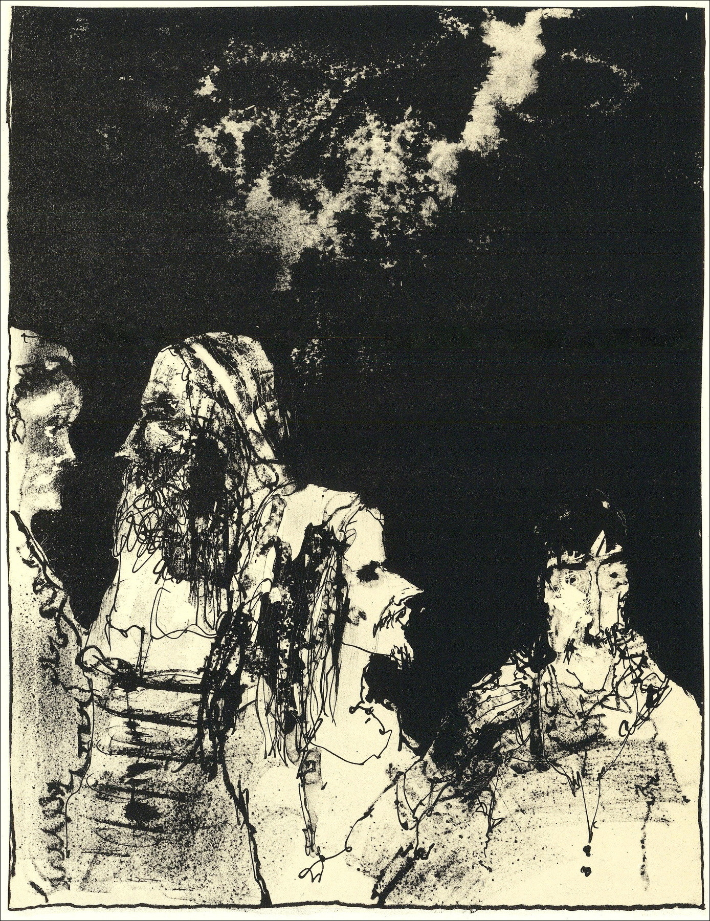 Jean Jansem – Rois et légende - 9, lithographie Mourlot 1962