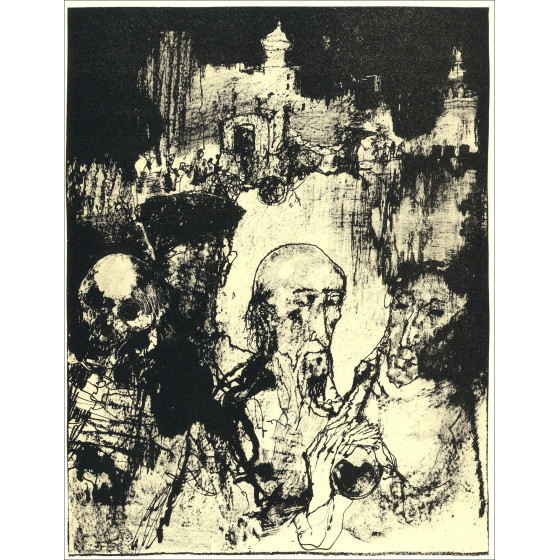 Jean Jansem - Könige und Legende - 10, Lithographie Mourlot 1962