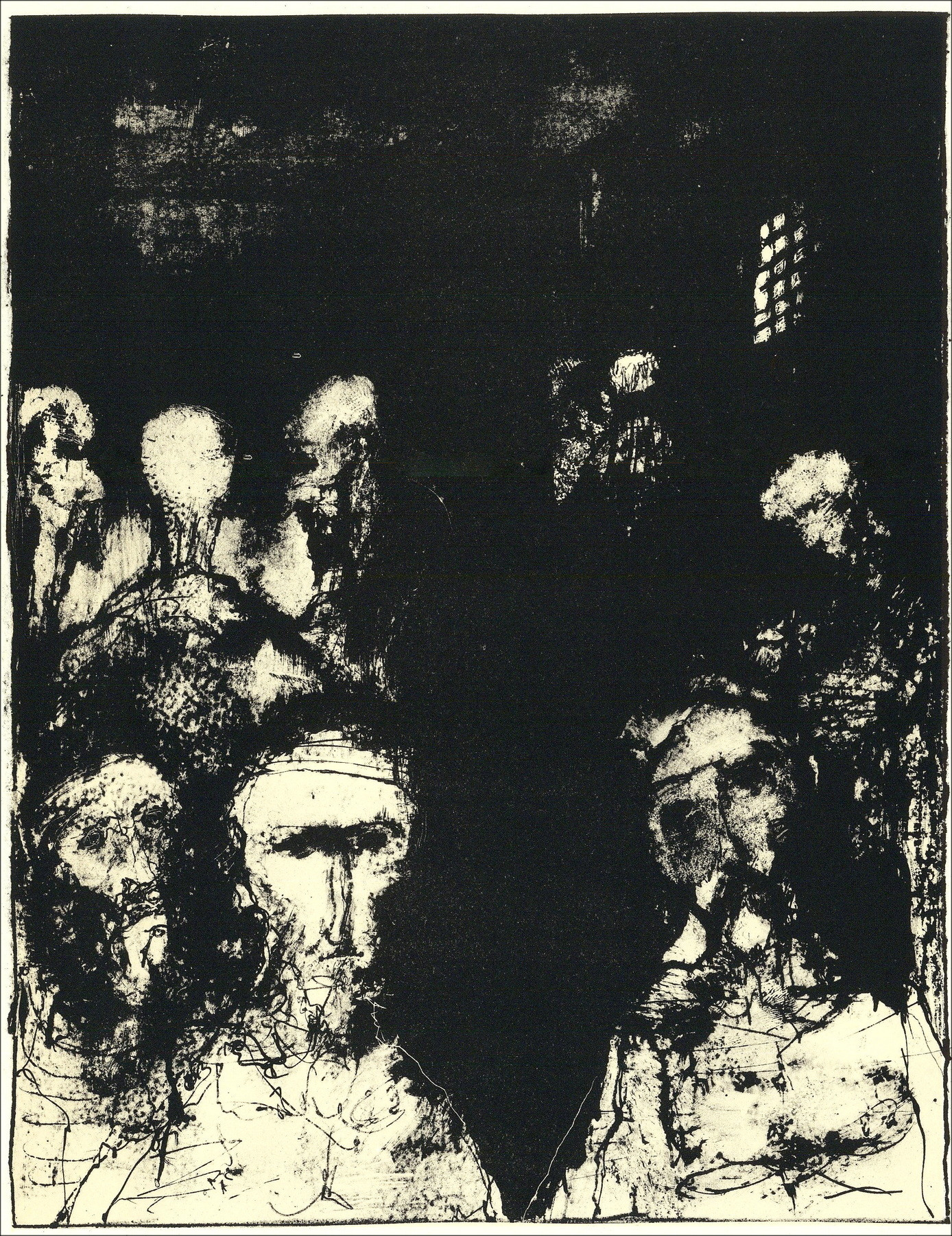 Jean Jansem – Rois et légende - 11, lithographie Mourlot 1962