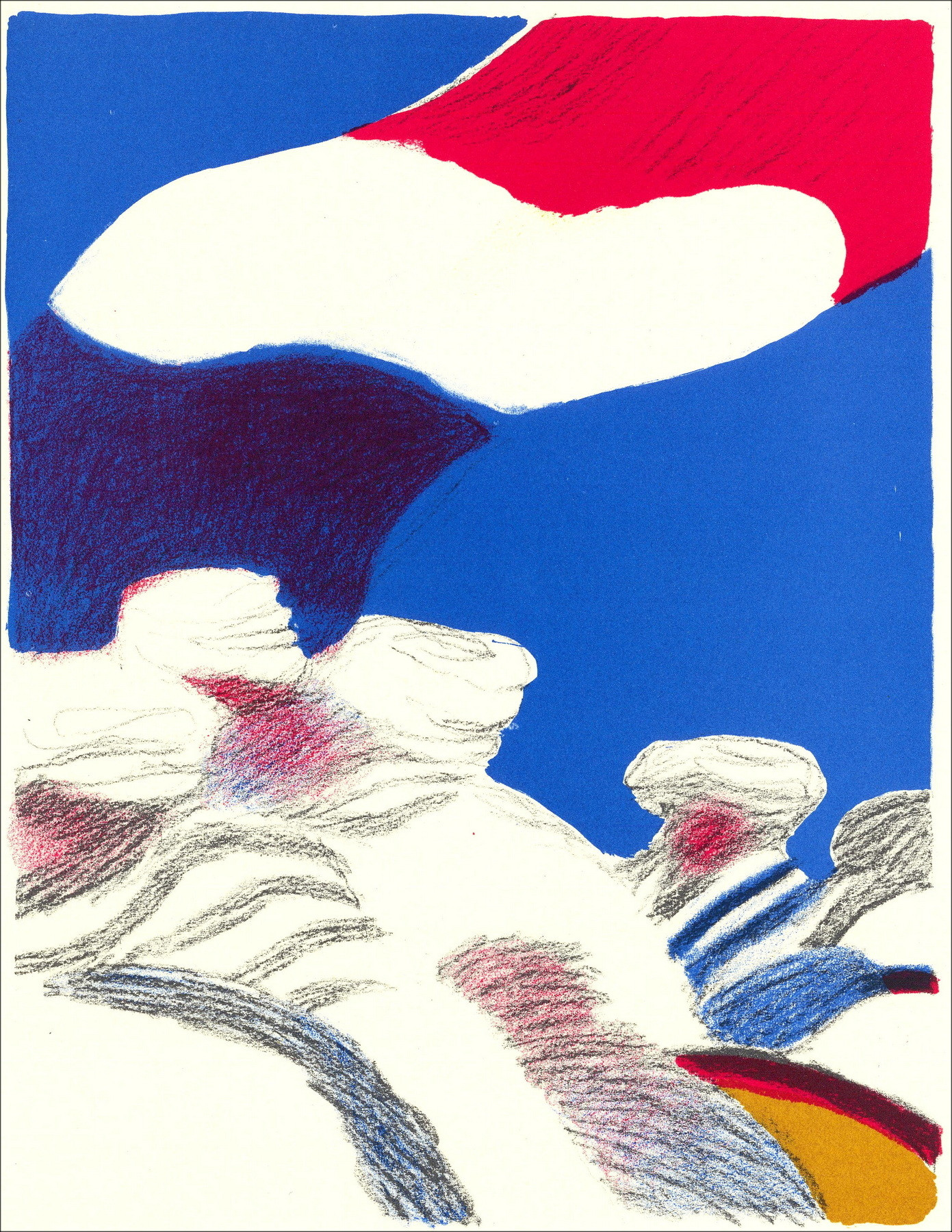 Roger Mühl – Resistencia - 2, litografía Mourlot 1962