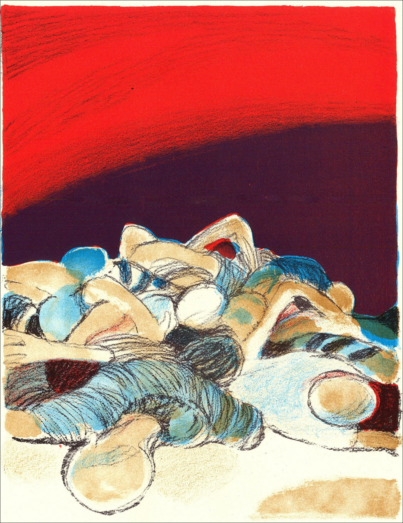 Roger Mühl - Widerstand - 8, Lithographie Mourlot 1962