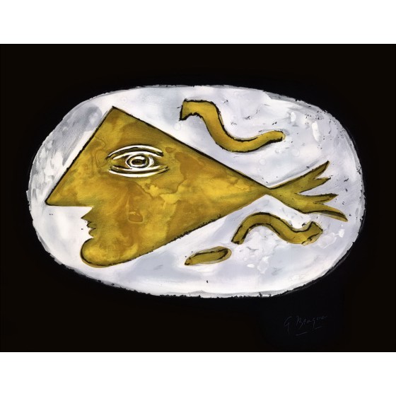 Georges BRAQUE - Litografia "Hera" 45x58cm - 1988