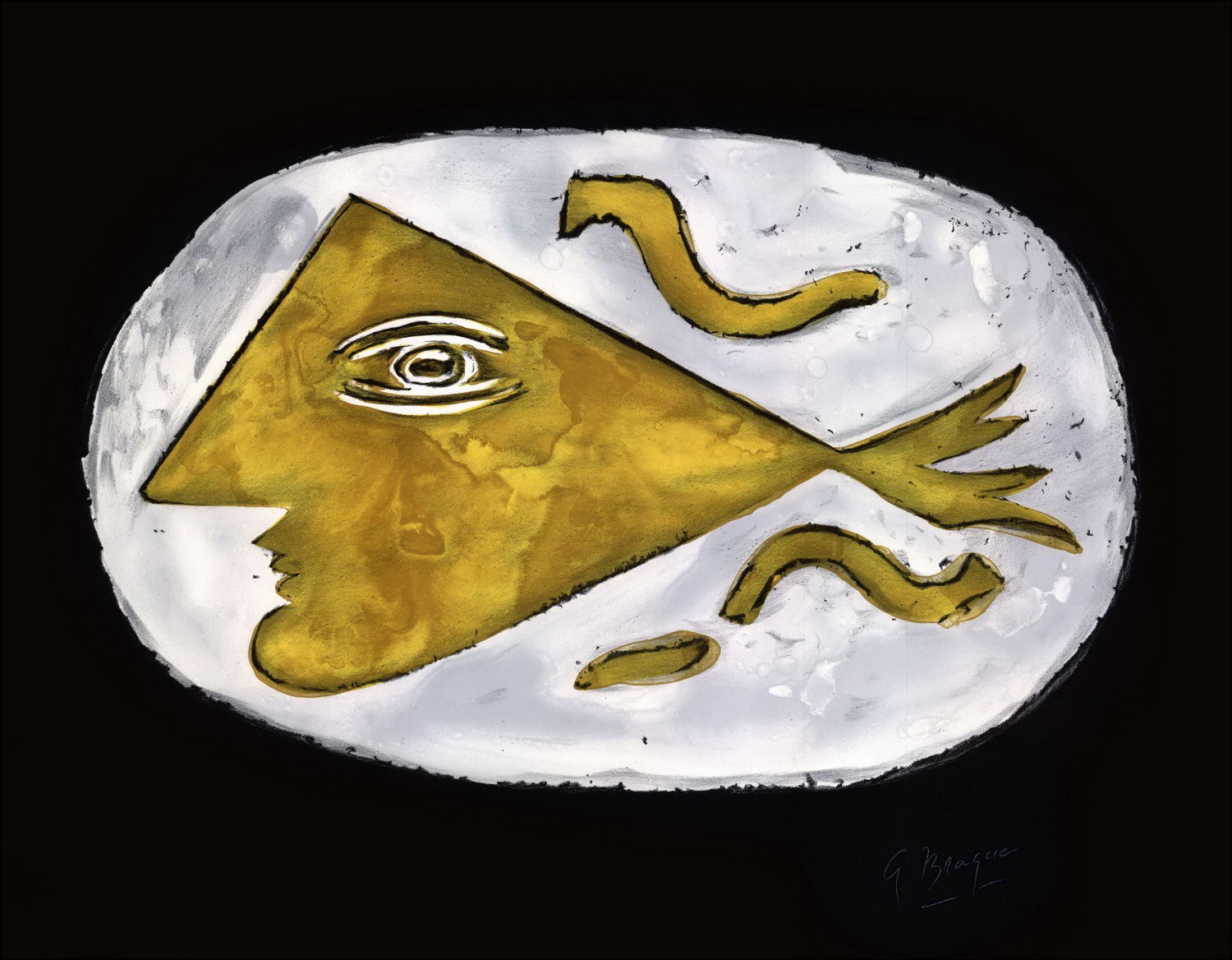 Gefra_Latn BRAQUE - Lithfra_Latn "Hera" 45x58cm - 1988