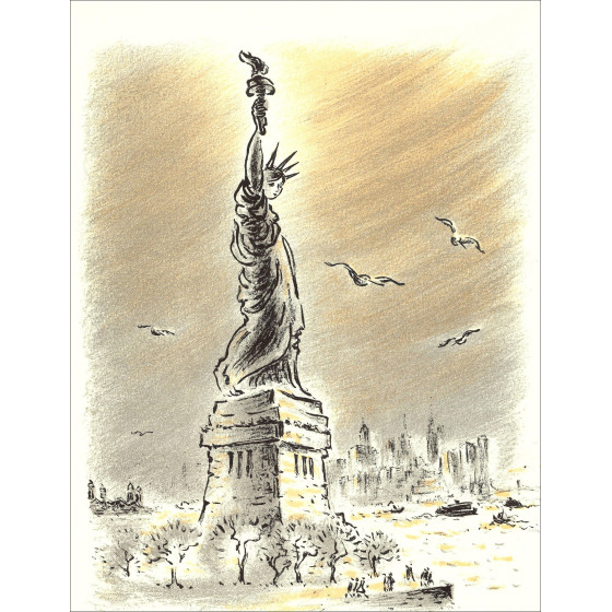 André Hamburgo – Viajes y libertad - 3, litografía 1962