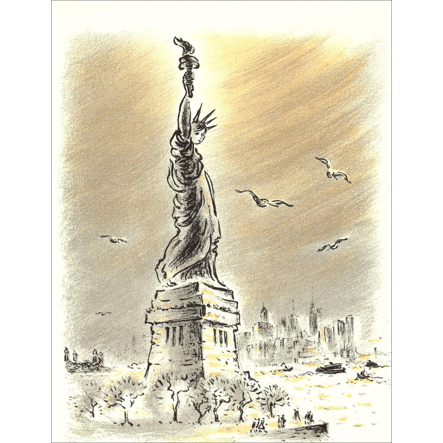 André Hamburgo – Viajes y libertad - 3, litografía 1962