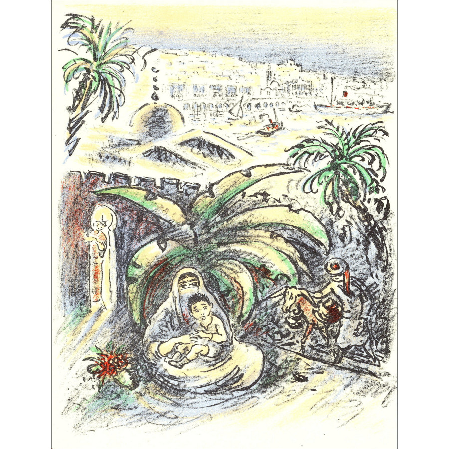 André Hamburg - Reisen und Freiheit - 5, Lithographie 1962