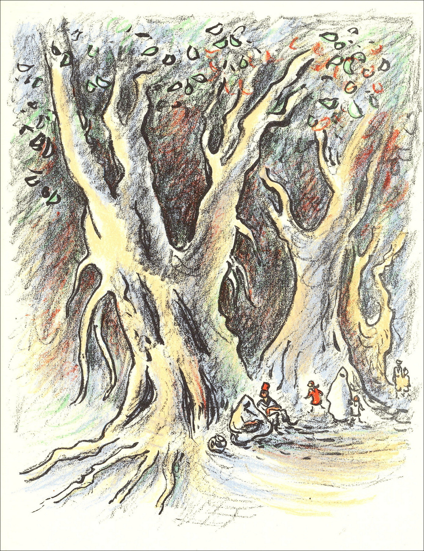 André Amburgo - Viaggi e libertà - 6, Litografia 1962