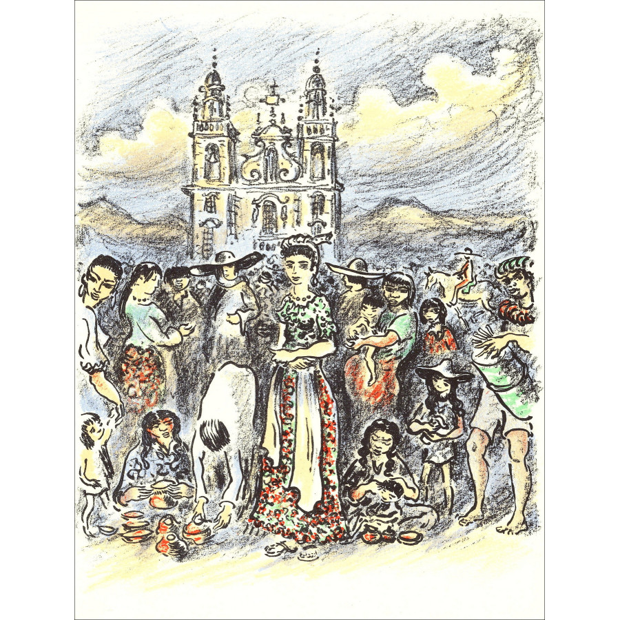 André Hamburgo – Viajes y libertad - 7, litografía 1962