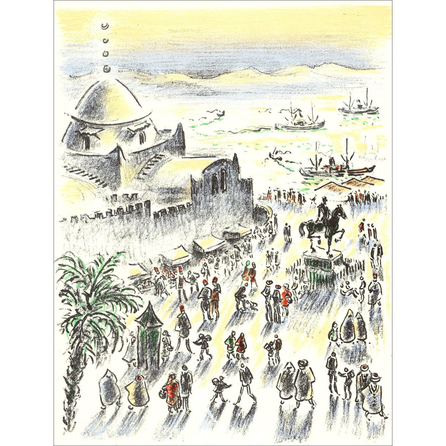 André Hamburgo – Viajes y Libertad - 8, litografía 1962