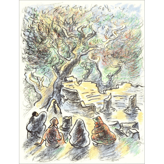 André Hamburg - Reise und Freiheit - 9, Lithographie 1962