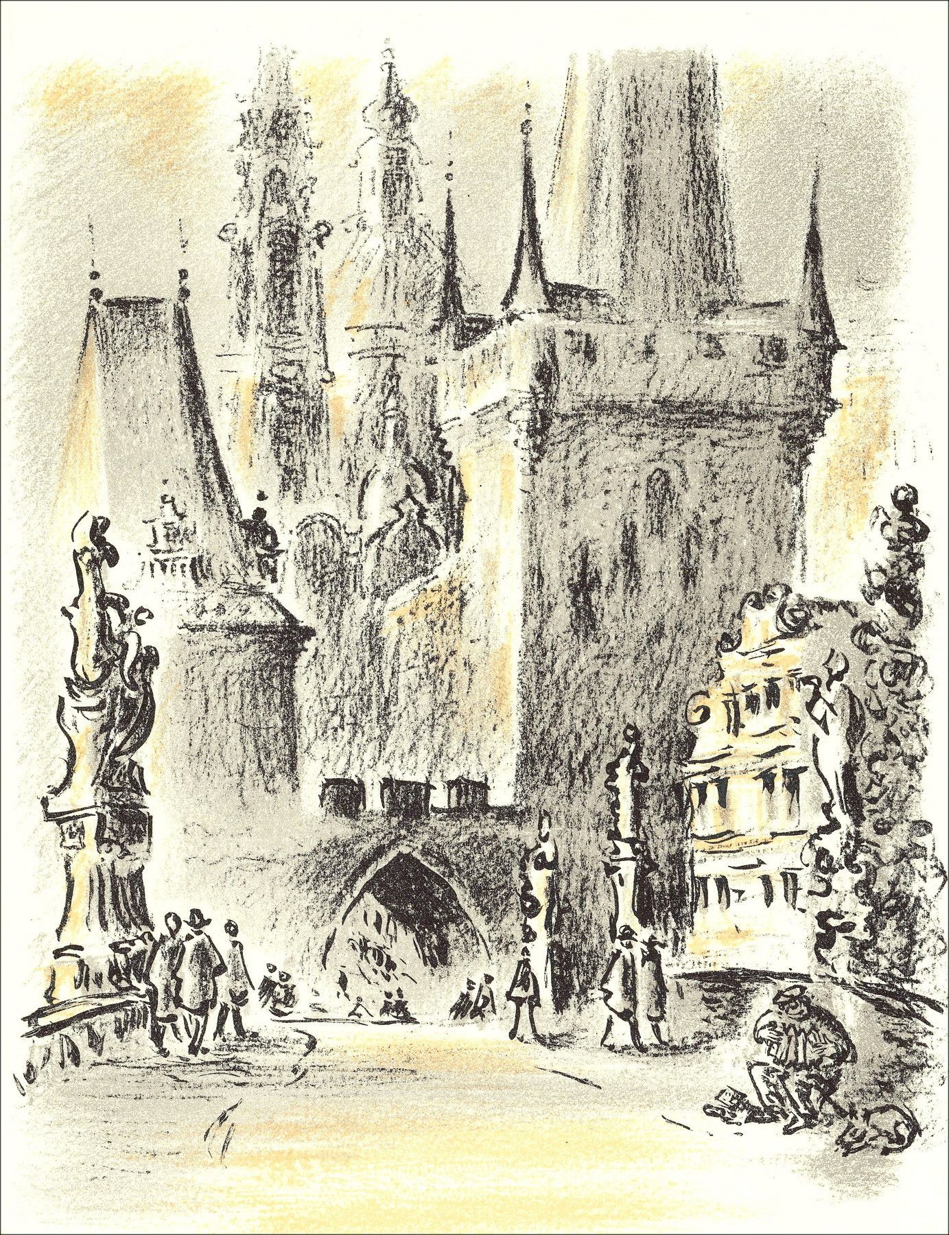 André Hamburg - Travel and Freedom - 11, Lithograph 1962