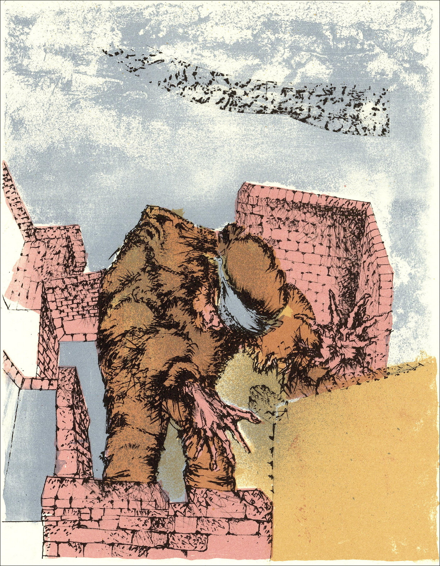 Luc Simon – Les expressifs, lithographie originale 1962