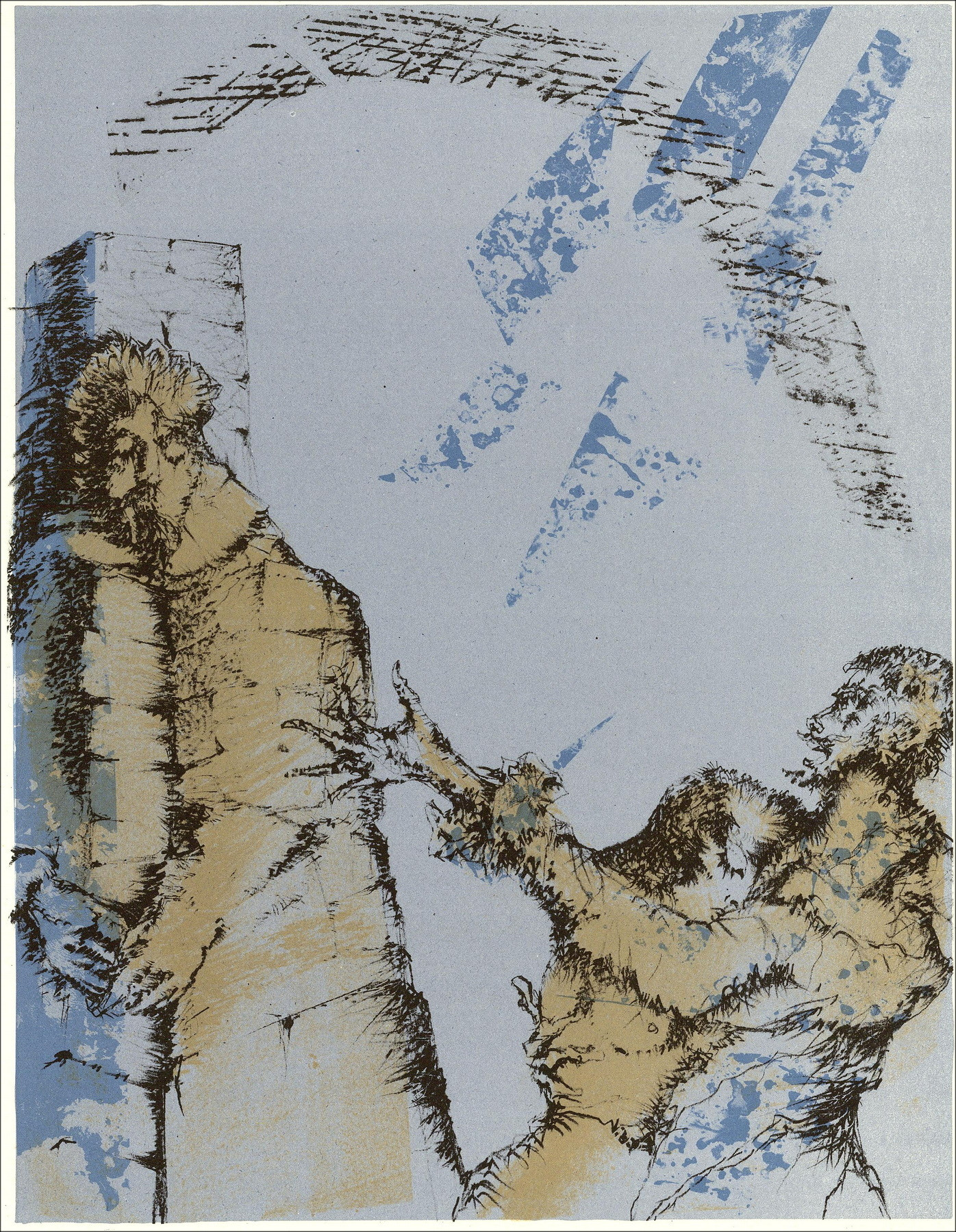 Luc Simon – Les expressifs - 2, lithographie originale 1962