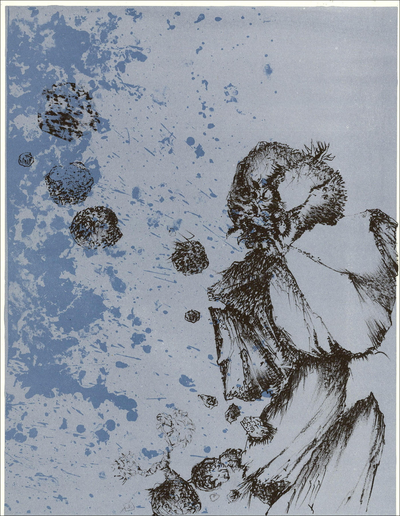 Luc Simon – Les expressifs - 4, lithographie originale 1962