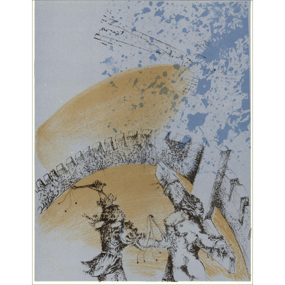 Luc Simon - The Expressives - 5, Litografia originale 1962