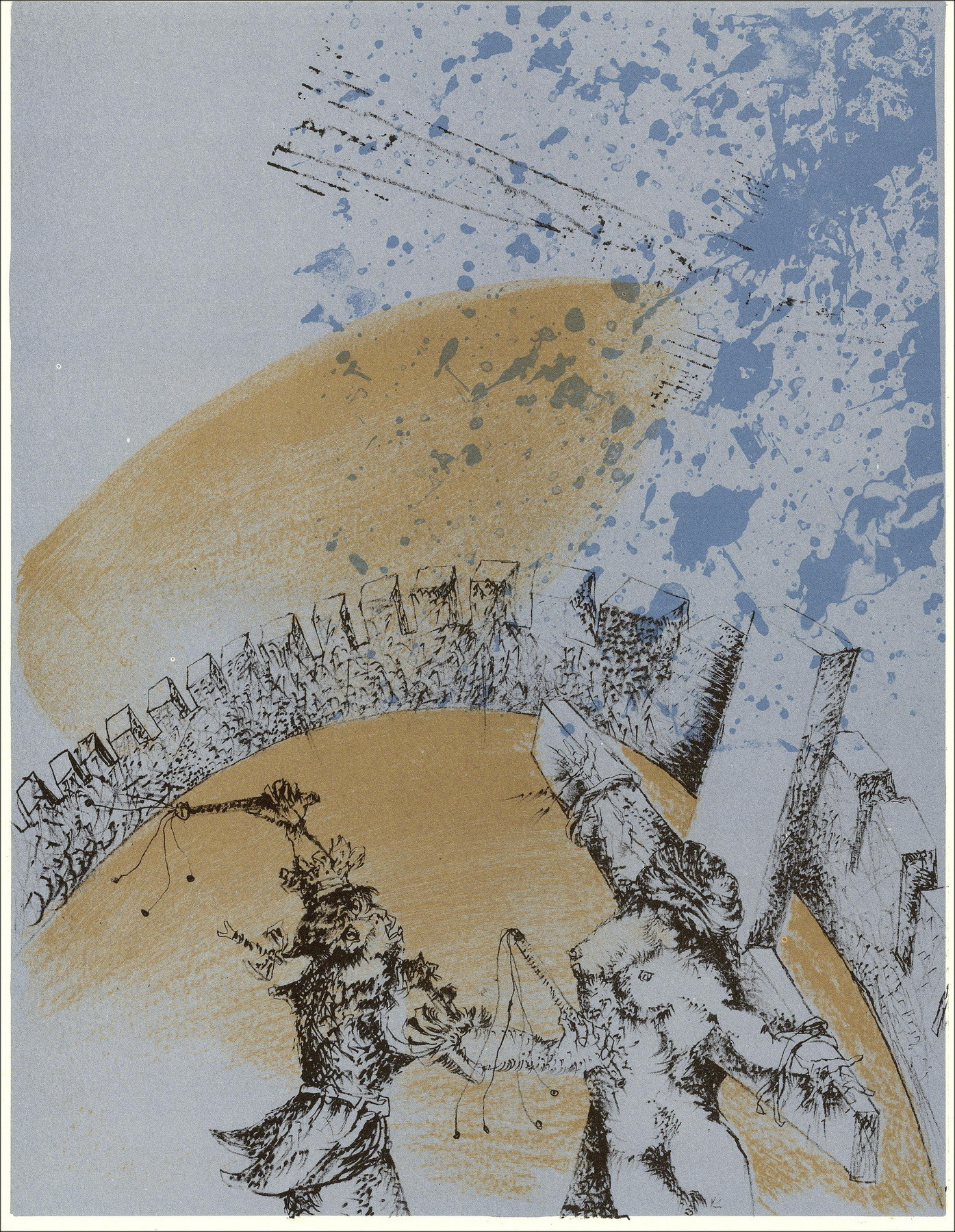 Luc Simon - The Expressives - 5, Litografia originale 1962