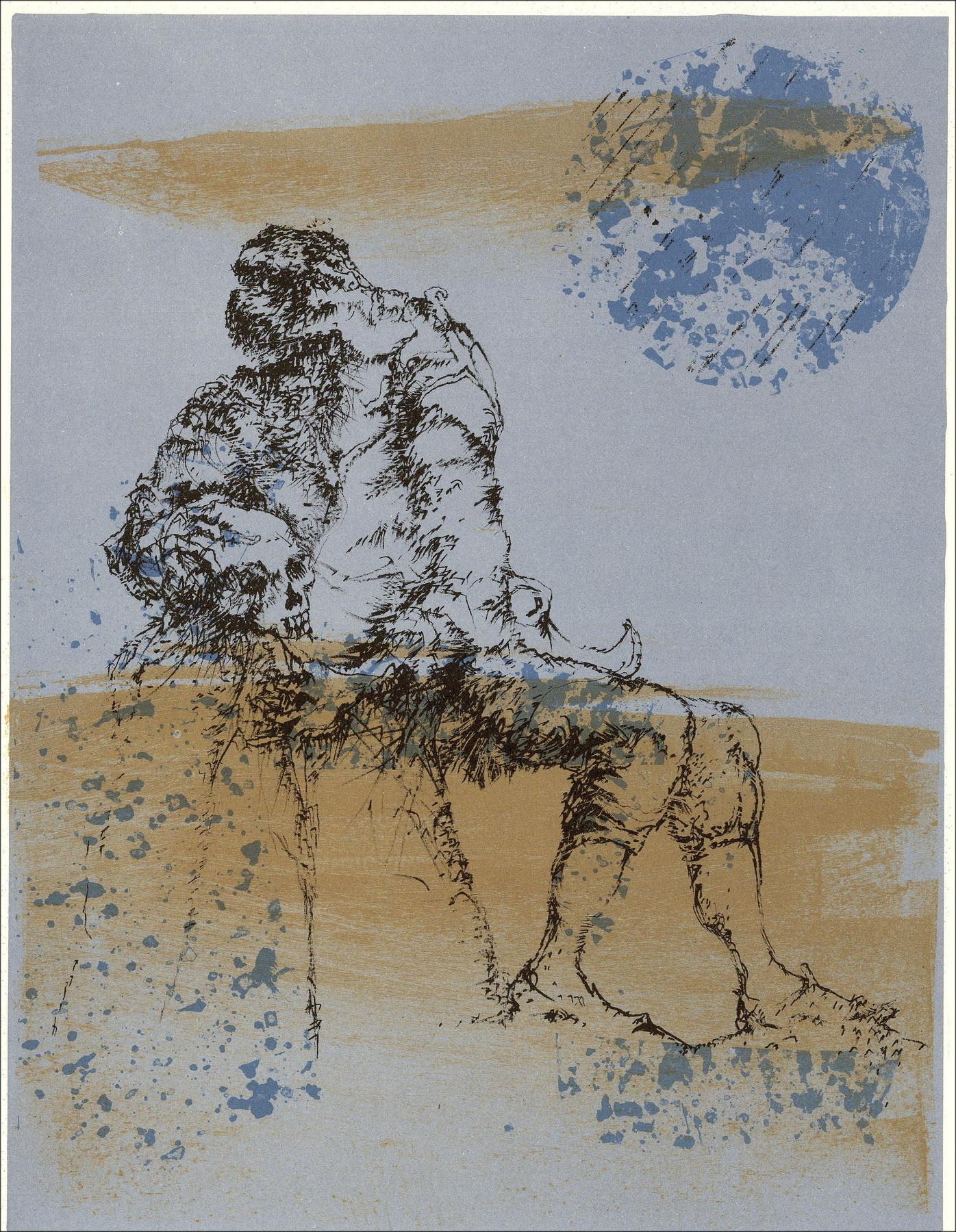 Luc Simon - The Expressives - 6, Original Lithograph 1962