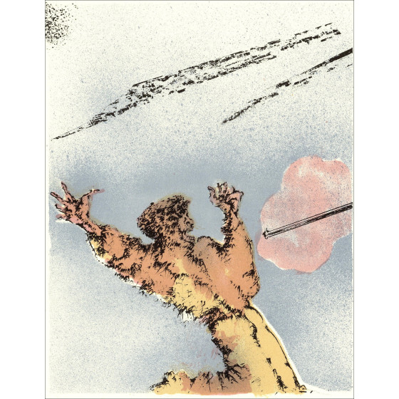 Luc Simon - die Ausdrücke - 9, Original-Lithographie 1962