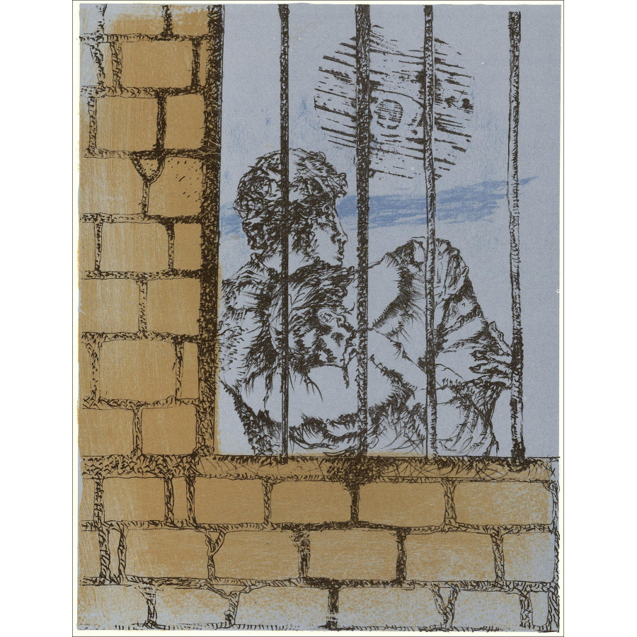 Luc Simon – Les expressifs - 11, lithographie originale 1962