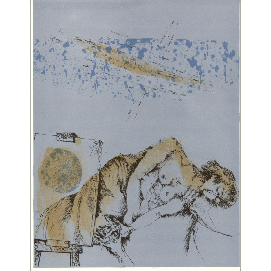 Luc Simon - The Expressives - 12, Litografia originale 1962
