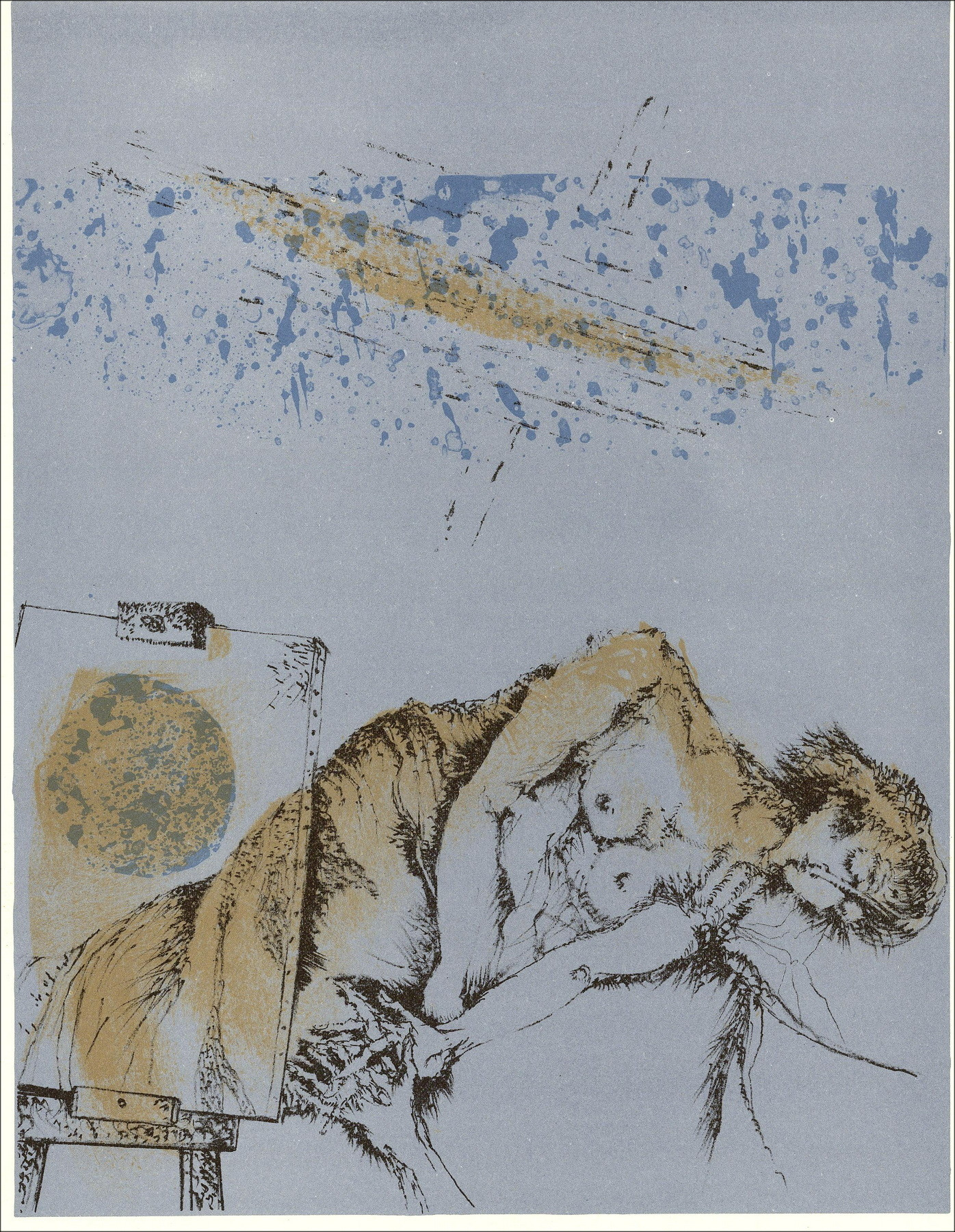 Luc Simon - die Ausdrücke - 12, Original-Lithographie 1962