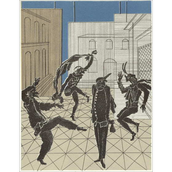 Pierre Garcia-Fons - Theater, Original-Lithographie 1962