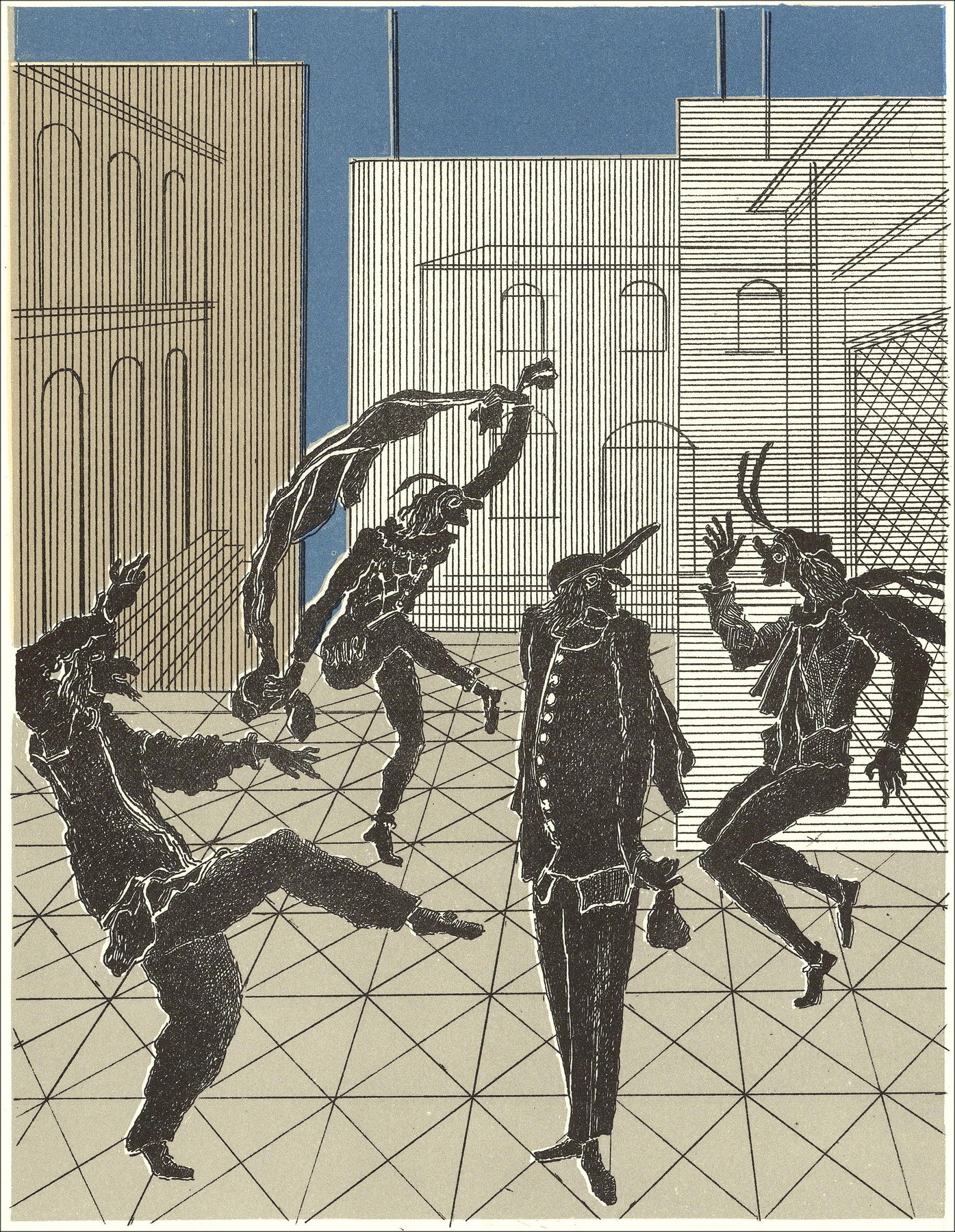 Pierre Garcia-Fons – Theatre, Original Lithography 1962