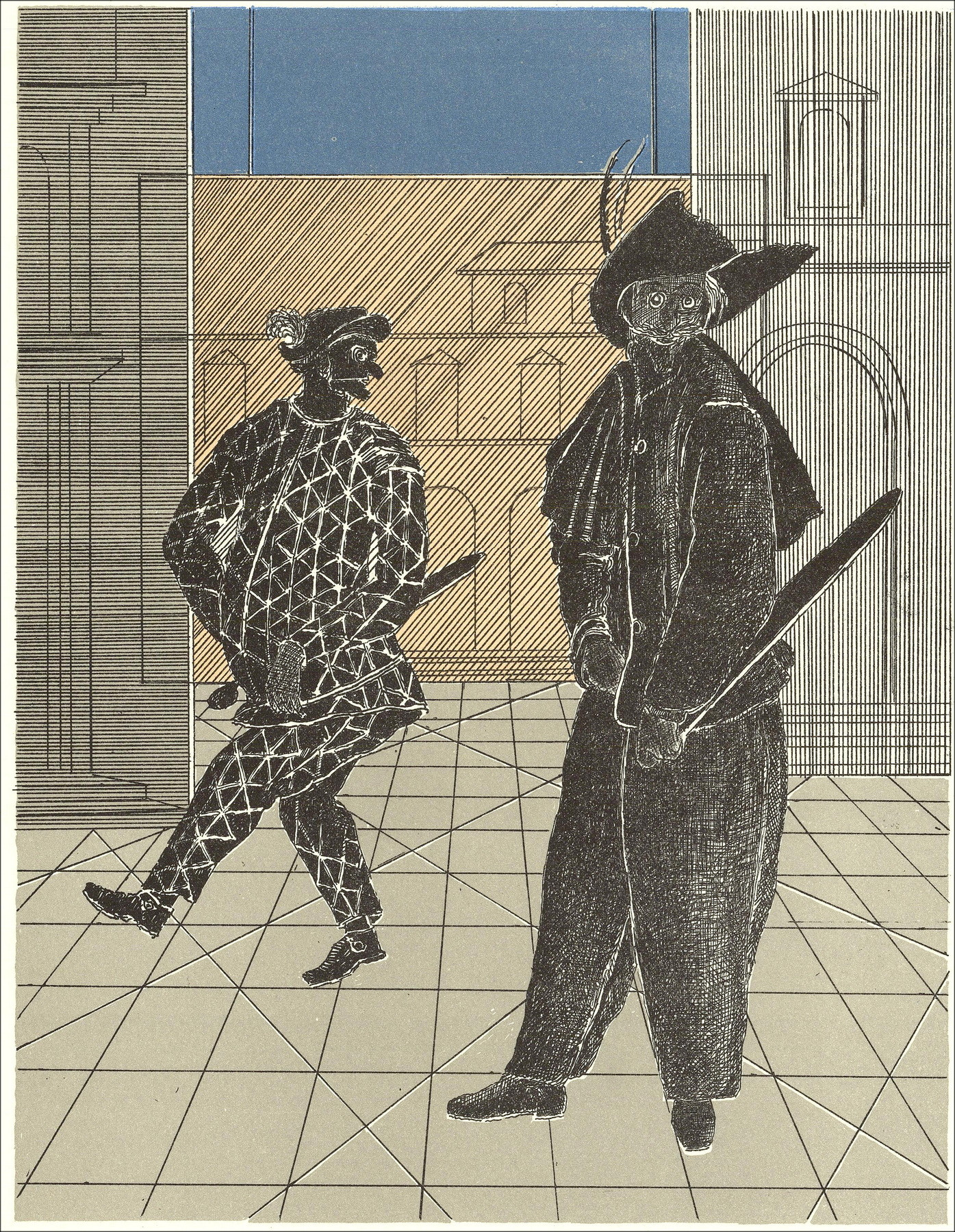 Pierre Garcia-fons - Theater - 2, Original-Lithographie 1962