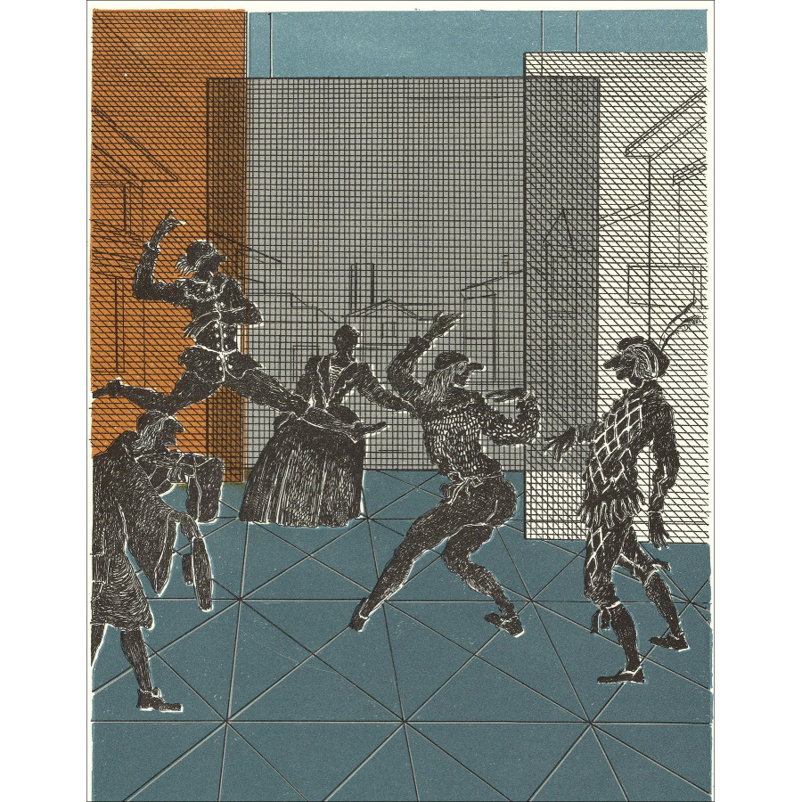 Pierre García-Fons – Teatro - 3, Litografía original 1962