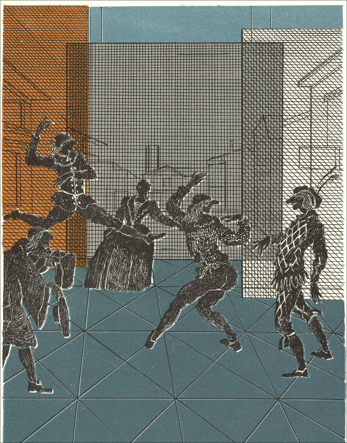 Pierre Garcia-Fons - Theater - 3, original lithograph 1962