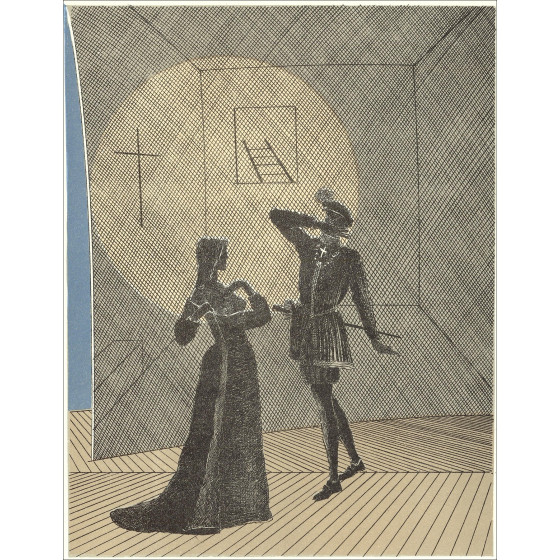 Pierre García-Fons – Teatro - 4, litografía original 1962