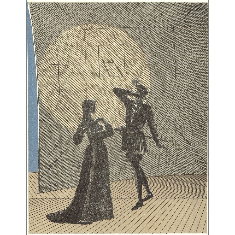 Pierre Garcia-Fons – Théâtre - 4, lithographie originale 1962