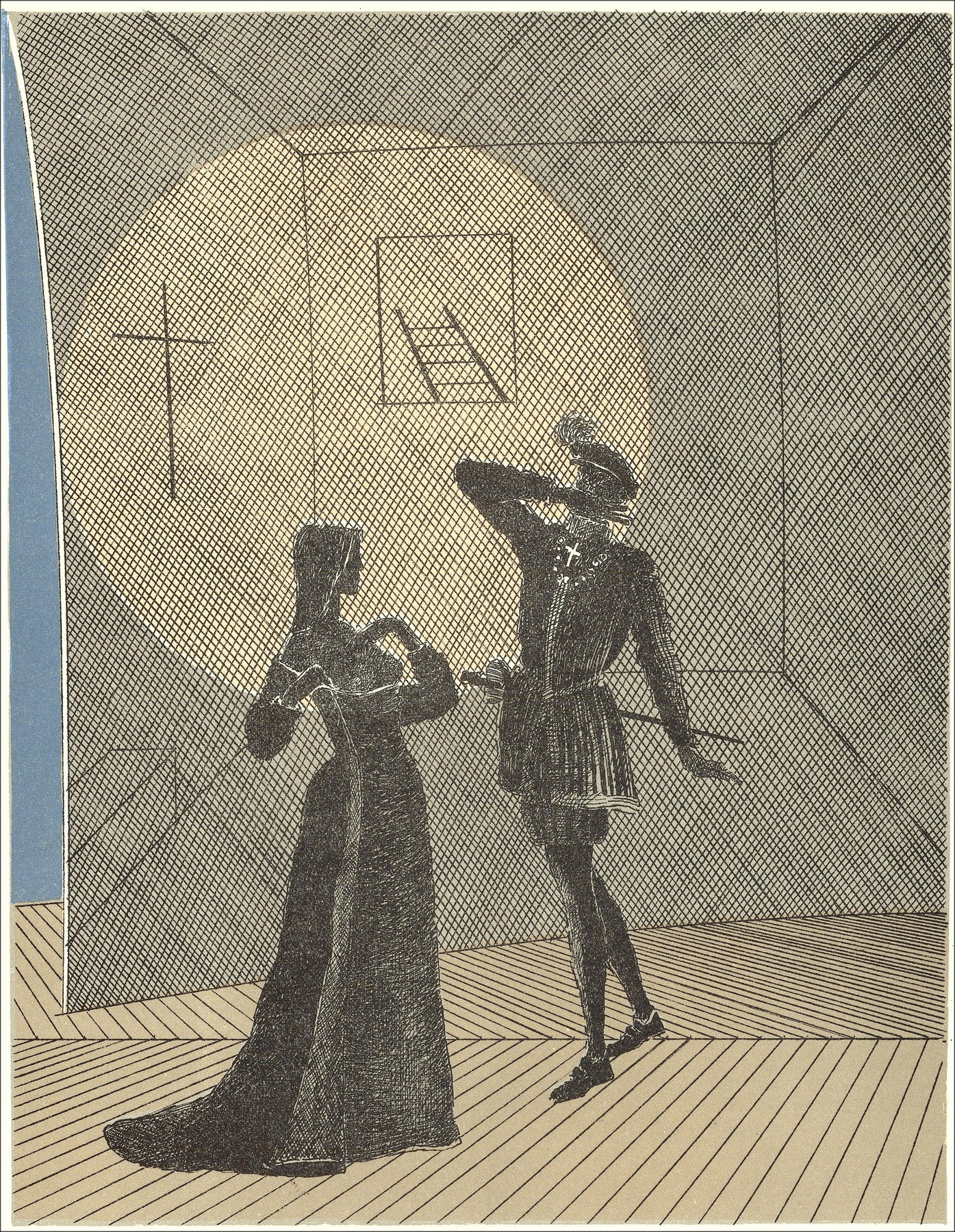 Pierre Garcia-Fons - Theater - 4, Original-Lithographie 1962