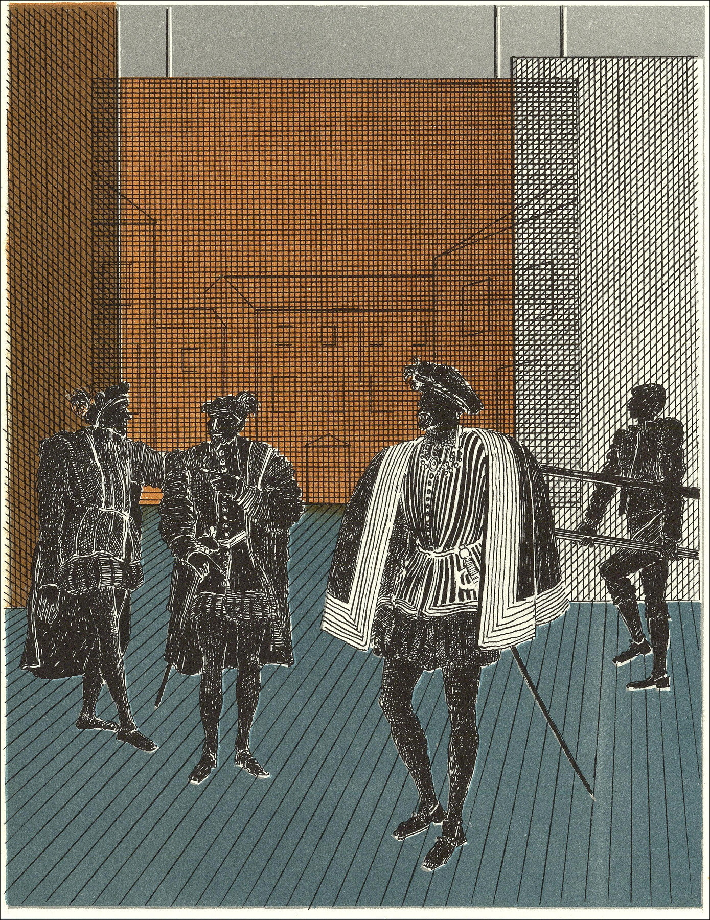 Pierre Garcia-Fons - Theater - 7, Original-Lithographie 1962