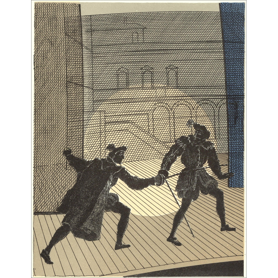 Pierre Garcia-Fons – Théâtre - 8, lithographie originale 1962