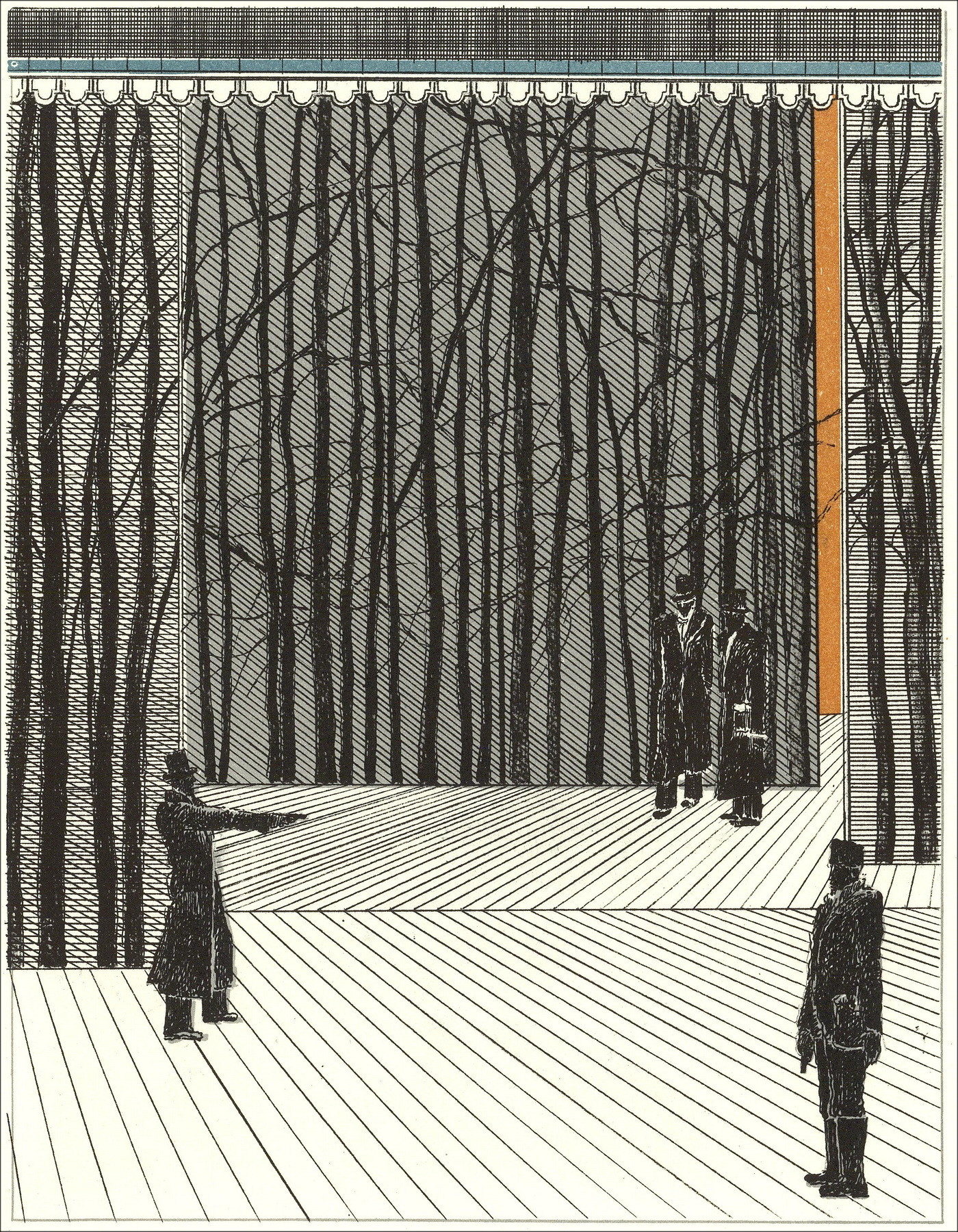 Pierre Garcia-Fons - Theater - 11, original lithograph 1962