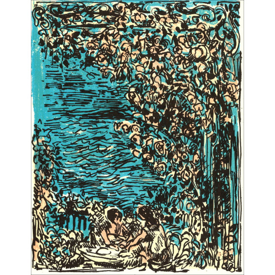 André Cottavoz - Paradiso, Litografia originale 1962