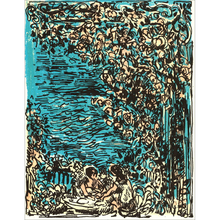 André Cottavoz – Paradis, lithographie originale 1962