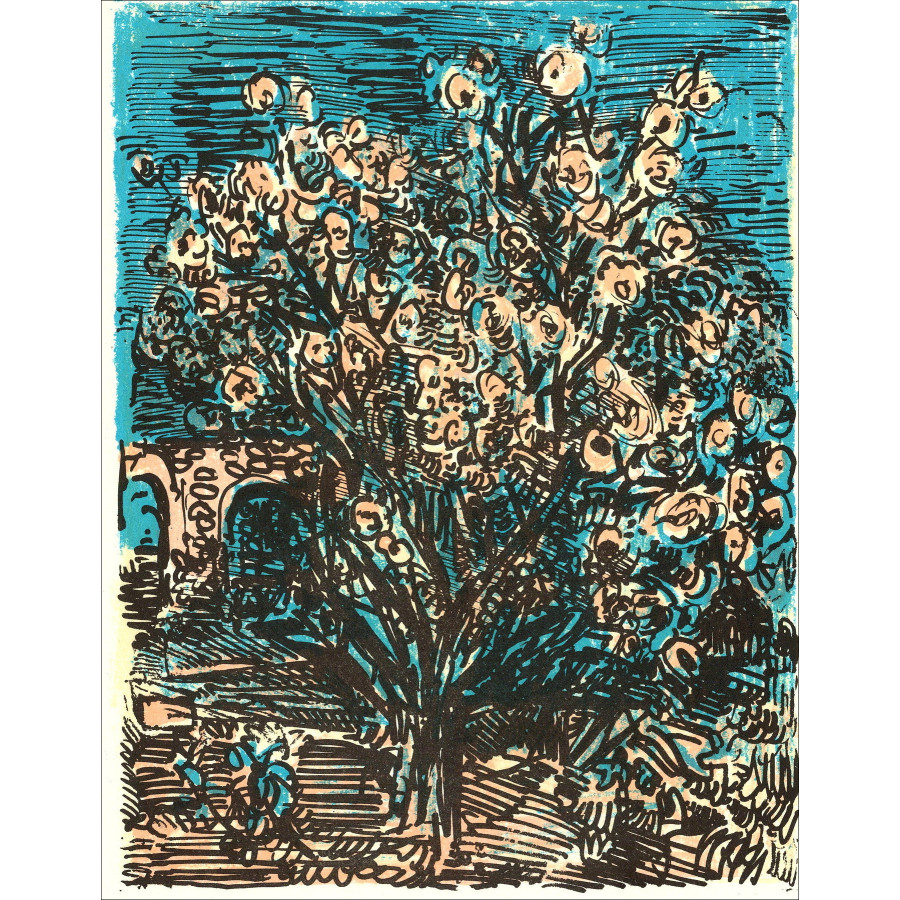 André Cottavoz – Paraíso - 3, litografía original 1962