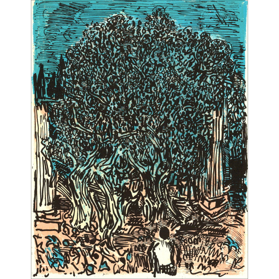 André Cottavoz - Paradis - 5, Original-Lithographie 1962