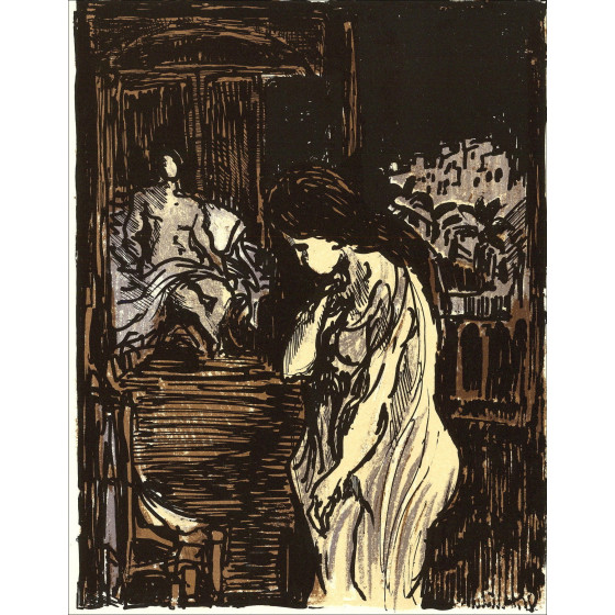 André Cottavoz – Paraíso - 6, Litografía original 1962