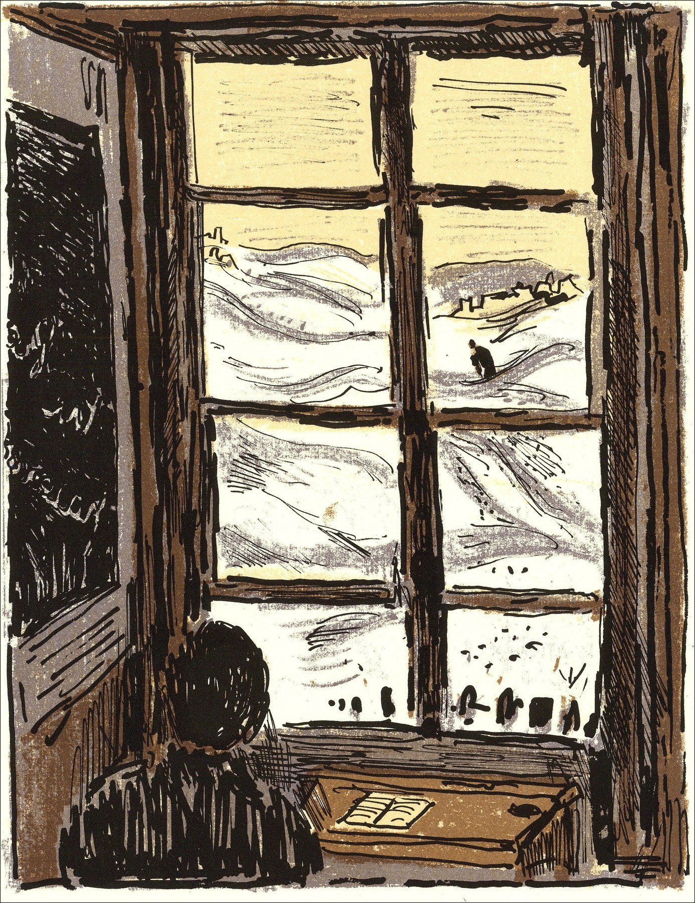 André Cottavoz – Paraíso - 8, litografía original 1962