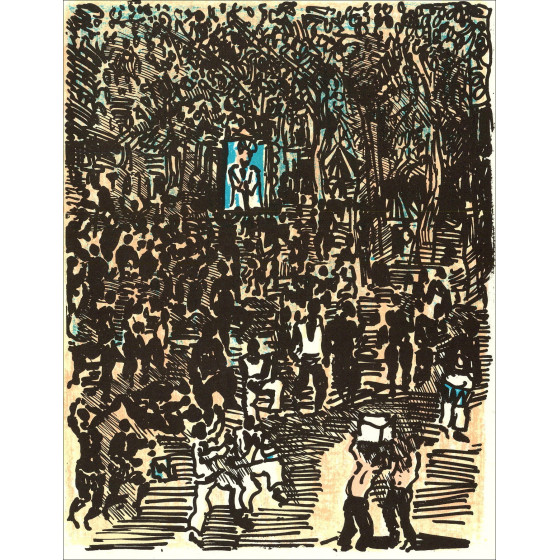 André Cottavoz - Paradis - 10, Original-Lithographie 1962