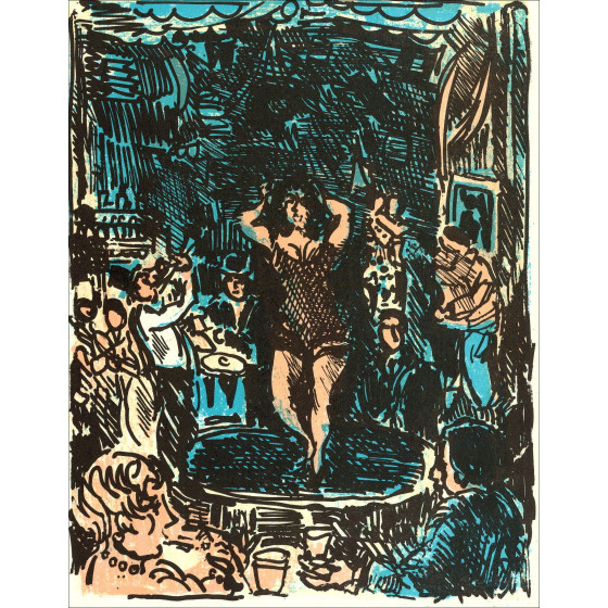 André Cottavoz – Paraíso - 12, litografía original 1962